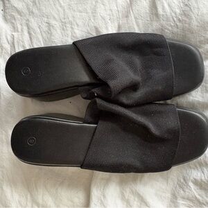 Women's Black Slide Sandals